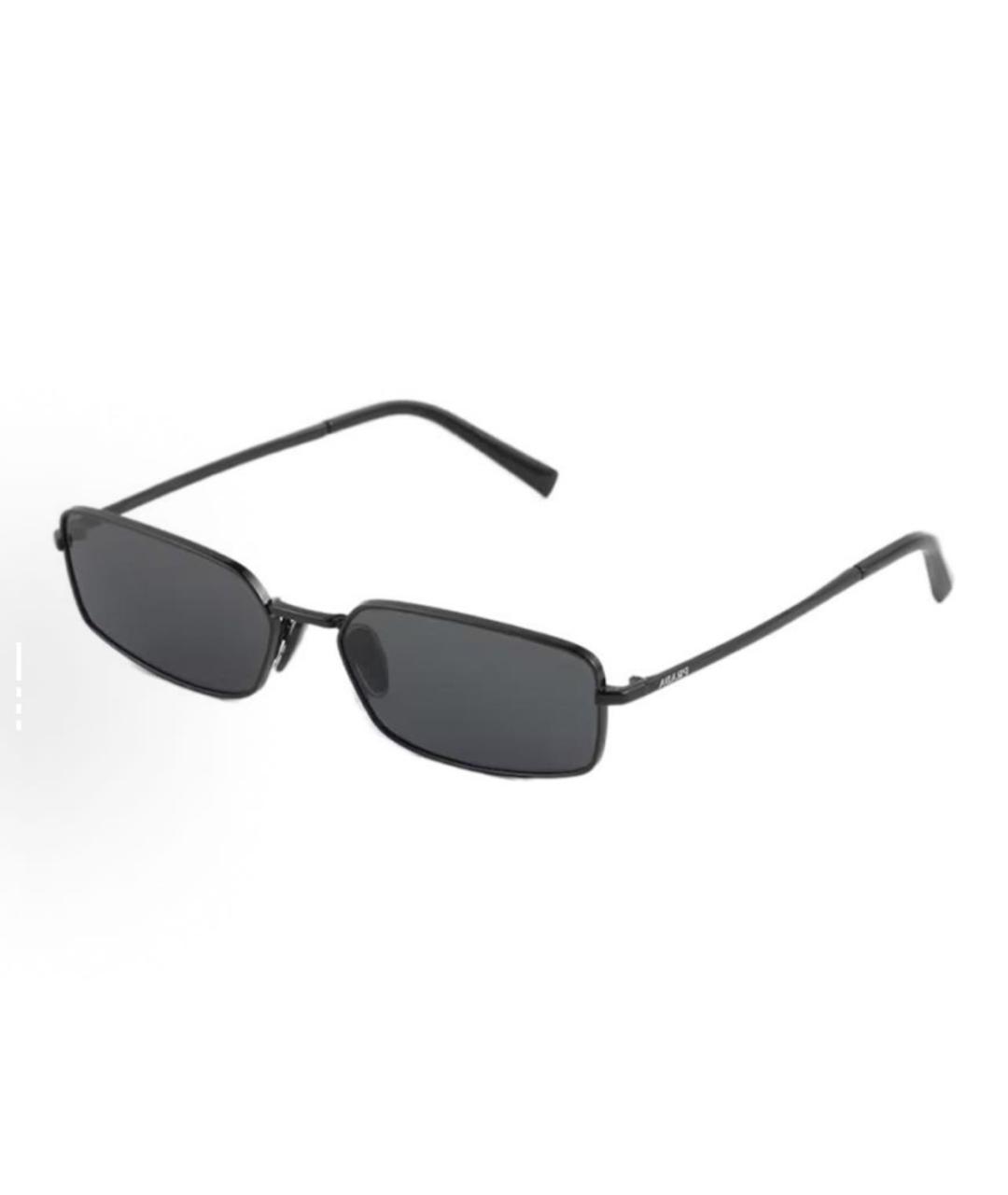 PRADA Черные металлические солнцезащитные очки, фото 6