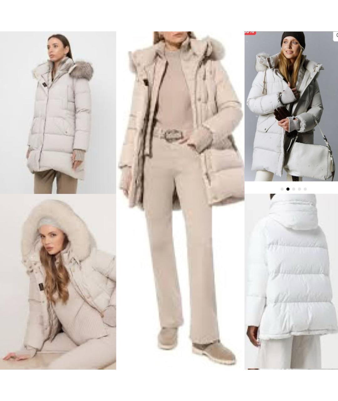 MOORER Белый пуховик, фото 5