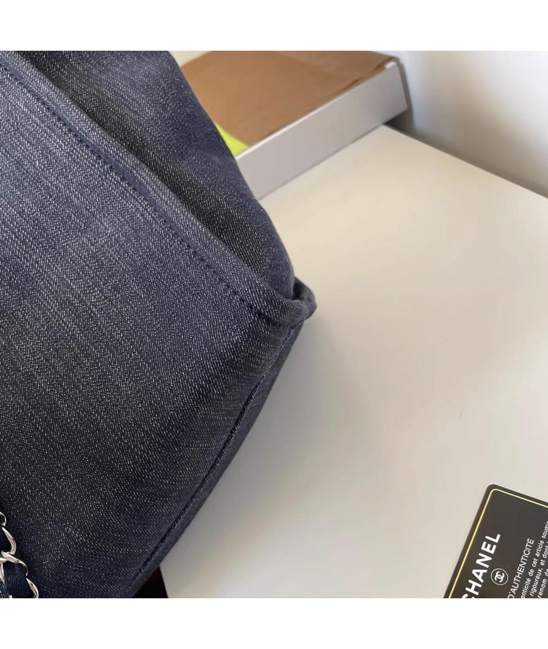 CHANEL Черная кожаная сумка тоут, фото 7