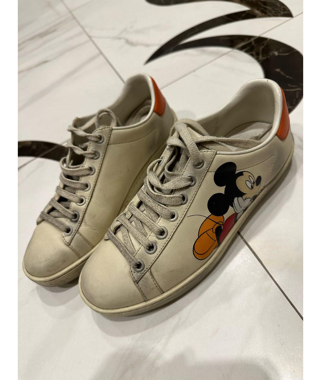 GUCCI Мульти кожаные кеды, фото 2