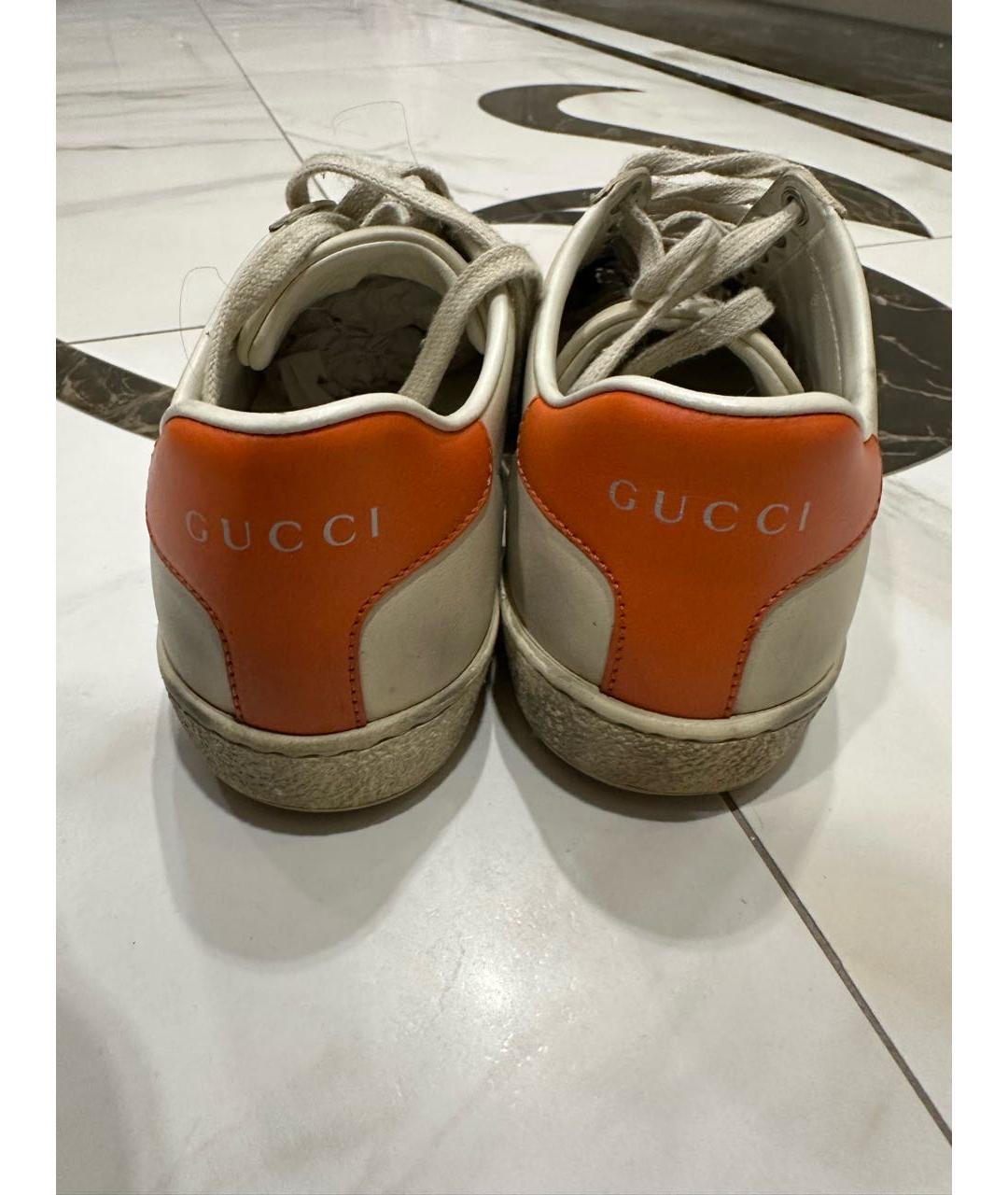 GUCCI Мульти кожаные кеды, фото 3