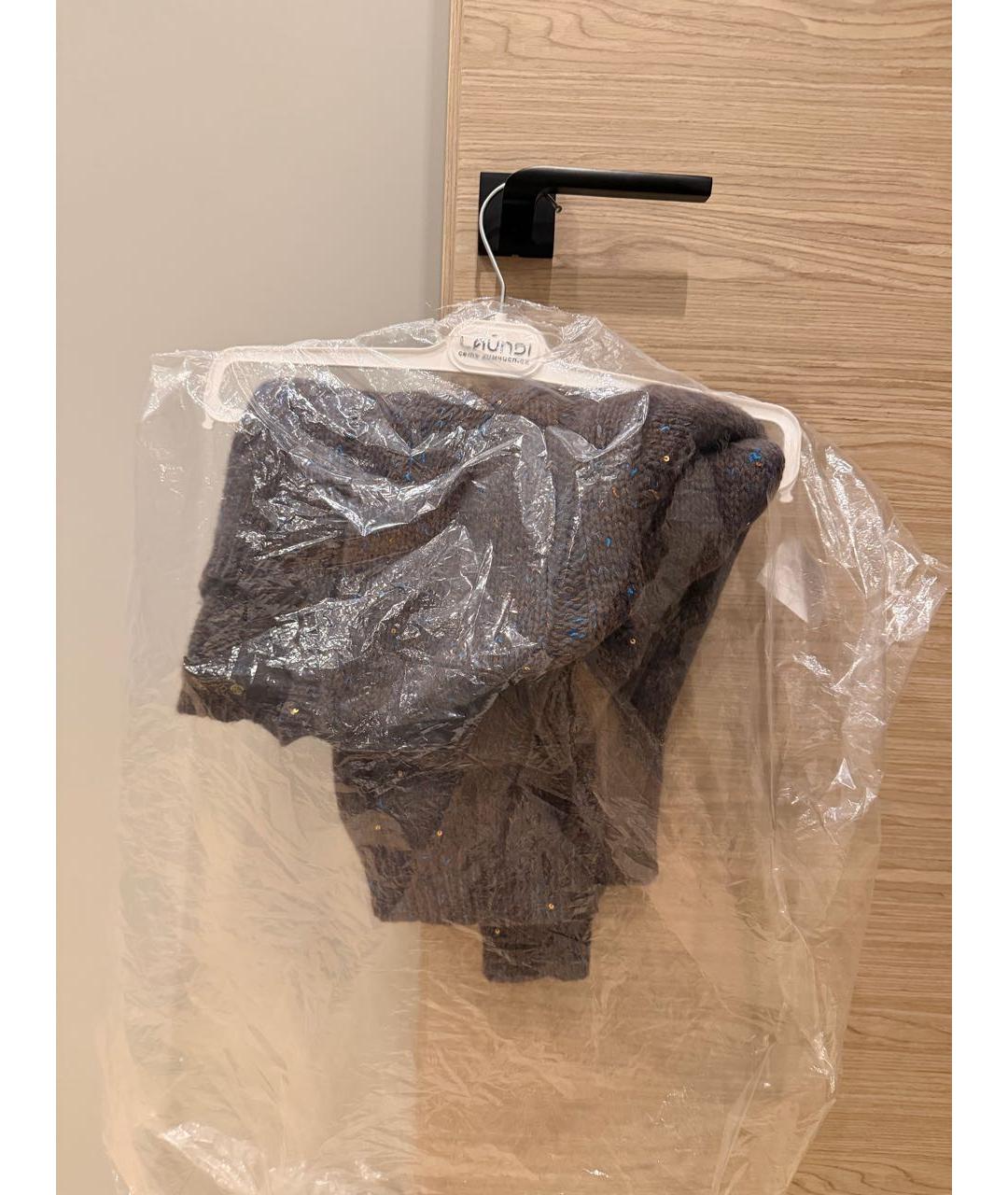 LORO PIANA Серый кашемировый джемпер / свитер, фото 5