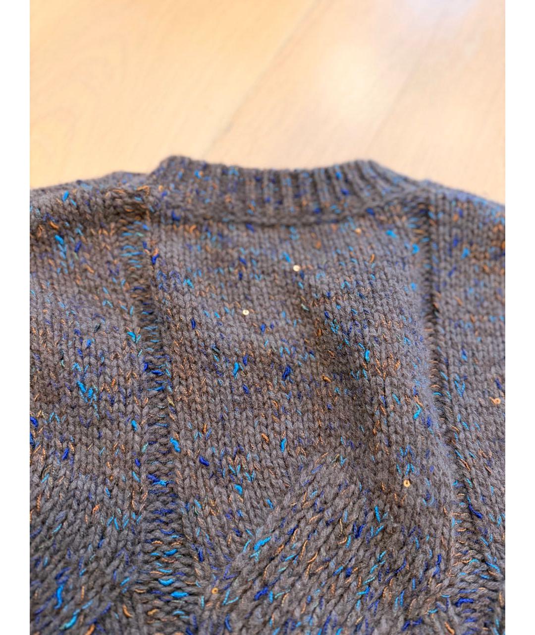 LORO PIANA Серый кашемировый джемпер / свитер, фото 3