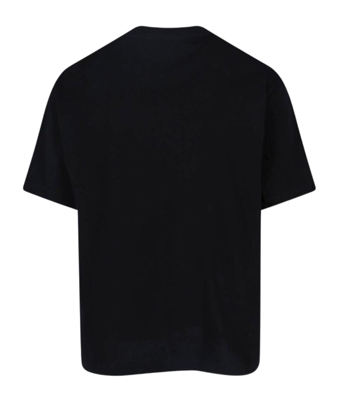 GUCCI Черная хлопковая футболка, фото 2