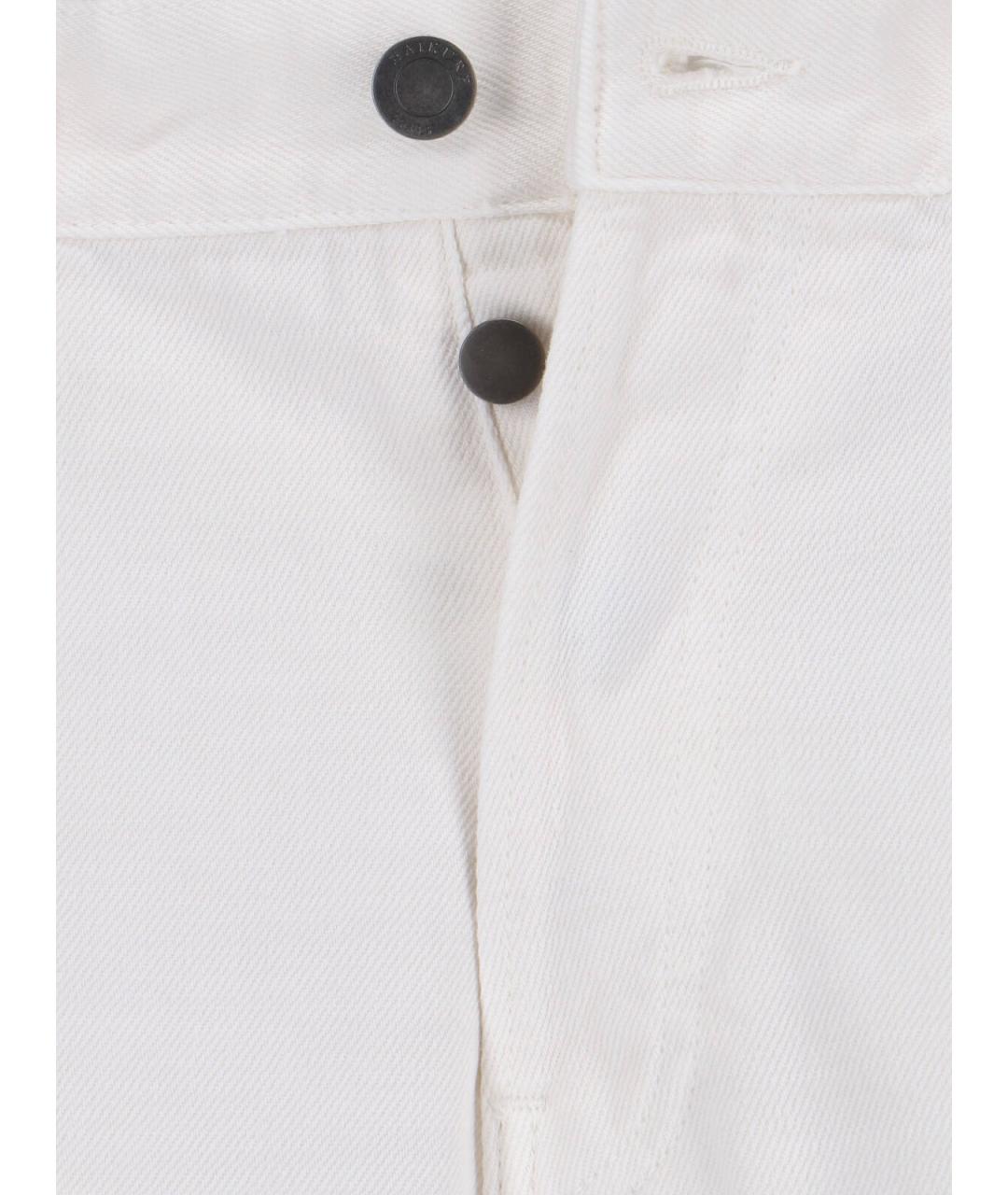 HAIKURE Белые хлопковые джинсы клеш, фото 5