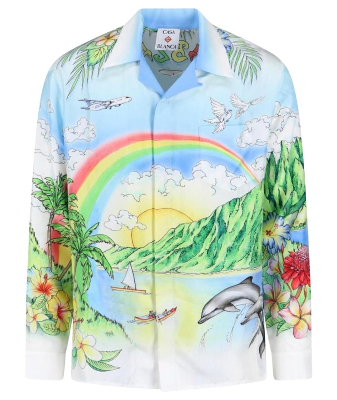 CASABLANCA Мульти шелковая кэжуал рубашка, фото 1