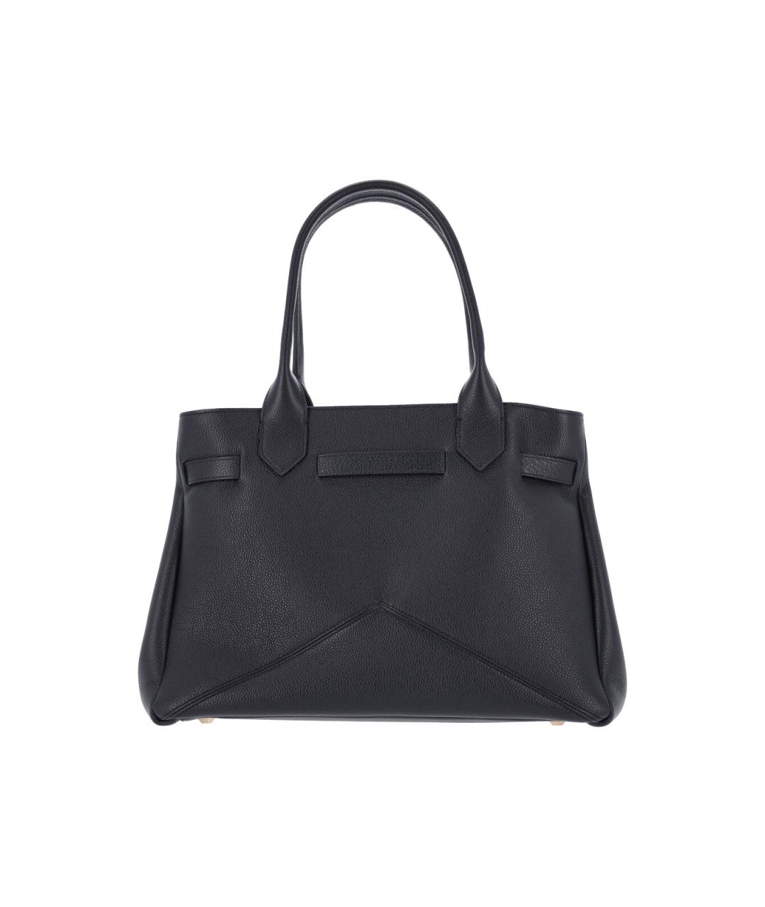 BALLANTYNE Черная кожаная сумка тоут, фото 3