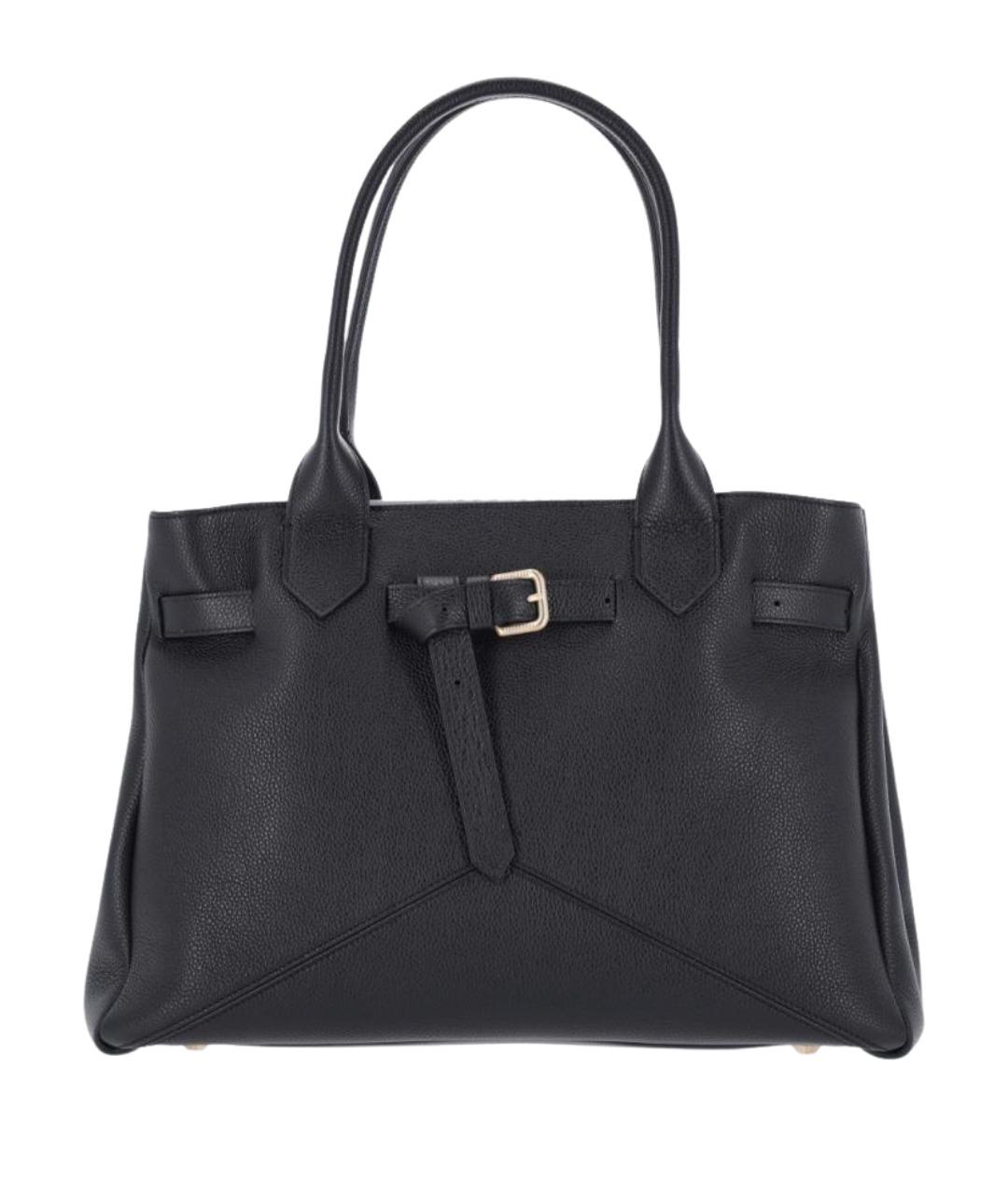 BALLANTYNE Черная кожаная сумка тоут, фото 1