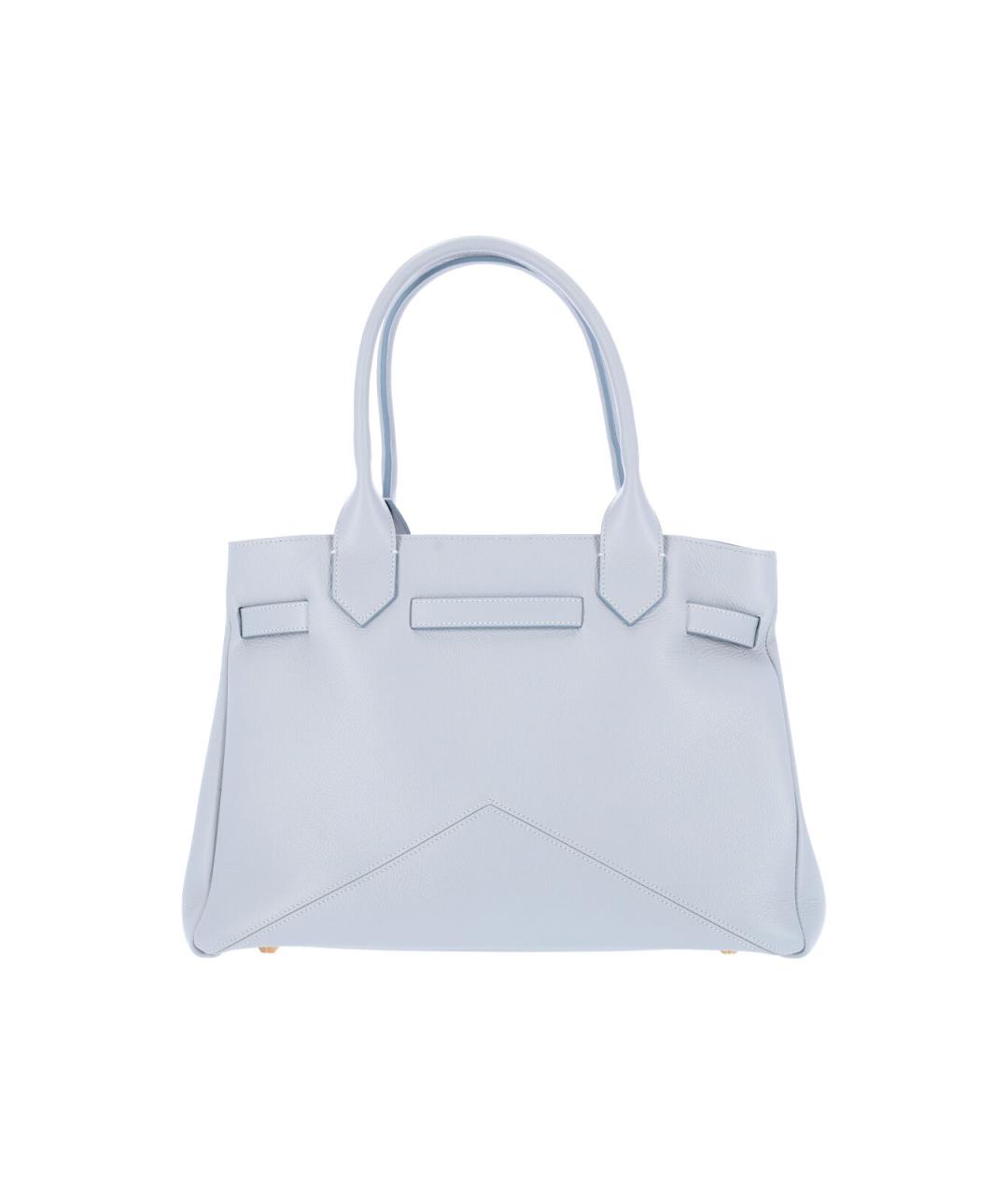 BALLANTYNE Голубая кожаная сумка тоут, фото 3