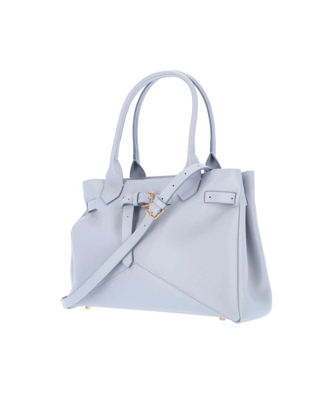 BALLANTYNE Голубая кожаная сумка тоут, фото 2