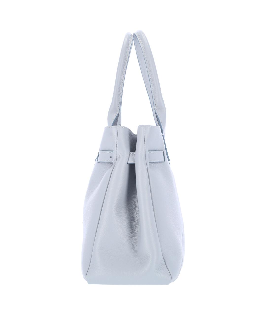 BALLANTYNE Голубая кожаная сумка тоут, фото 5