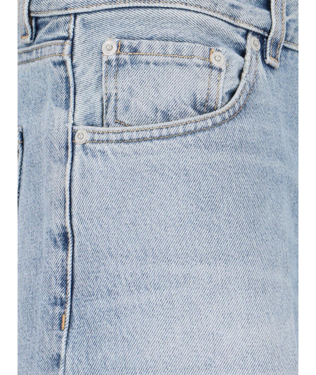 HAIKURE Синие хлопковые джинсы клеш, фото 4