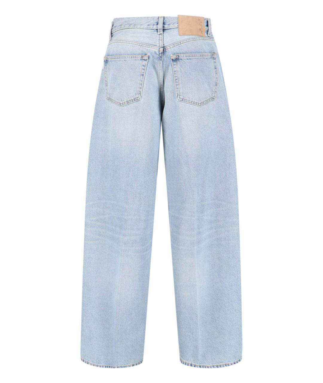 HAIKURE Синие хлопковые джинсы клеш, фото 2