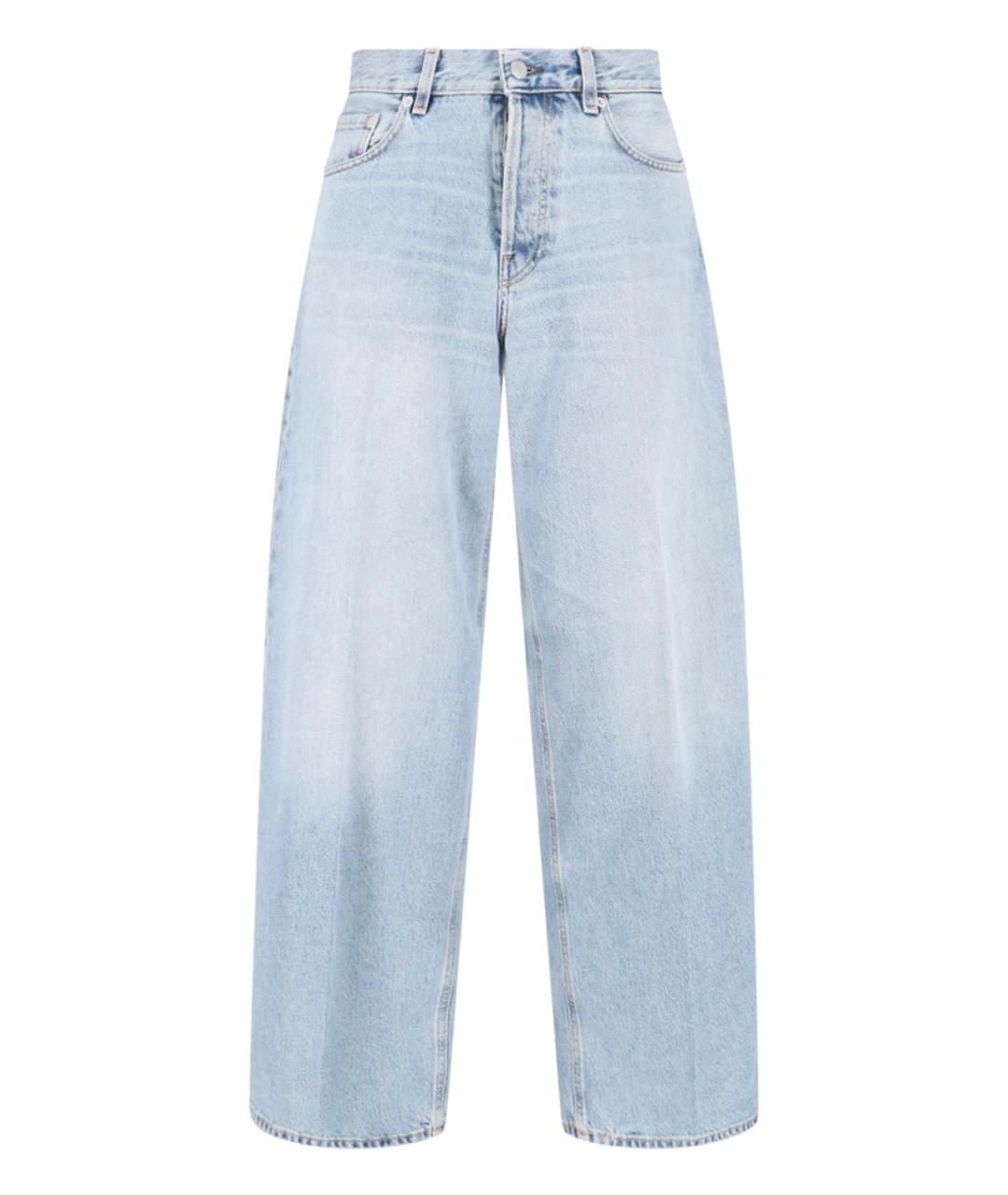 HAIKURE Синие хлопковые джинсы клеш, фото 1