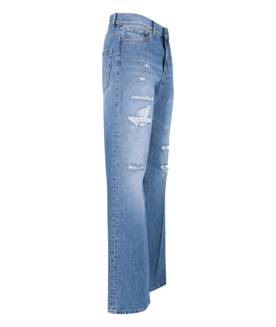 SEAFARER Синие хлопковые джинсы клеш, фото 3