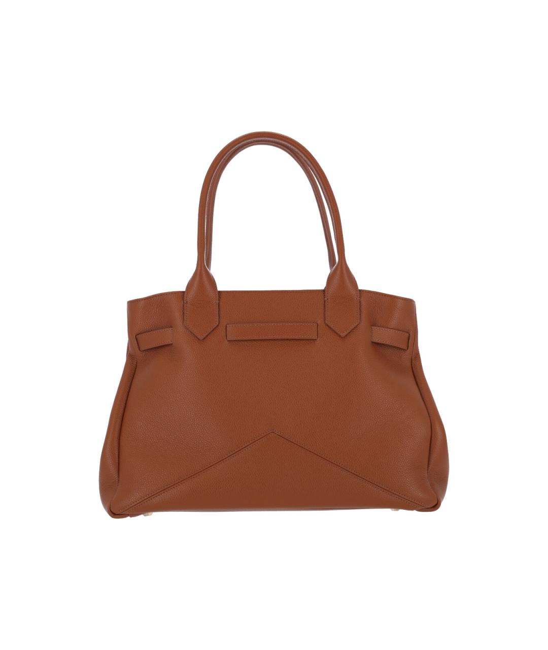 BALLANTYNE Коричневая кожаная сумка тоут, фото 3