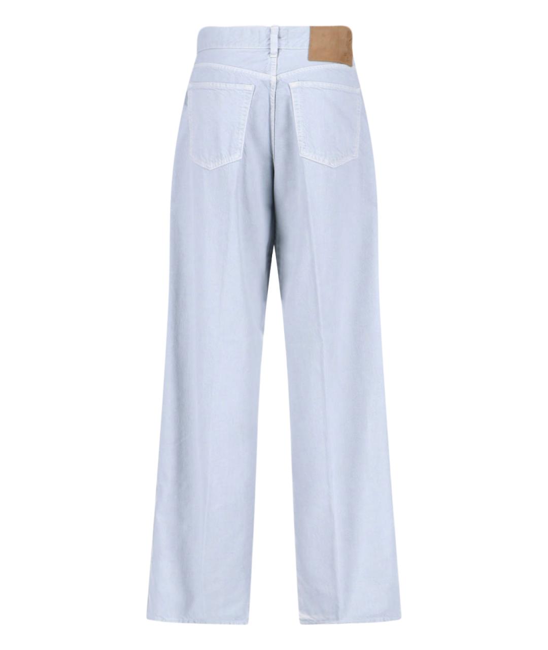 HAIKURE Голубые хлопковые прямые джинсы, фото 2