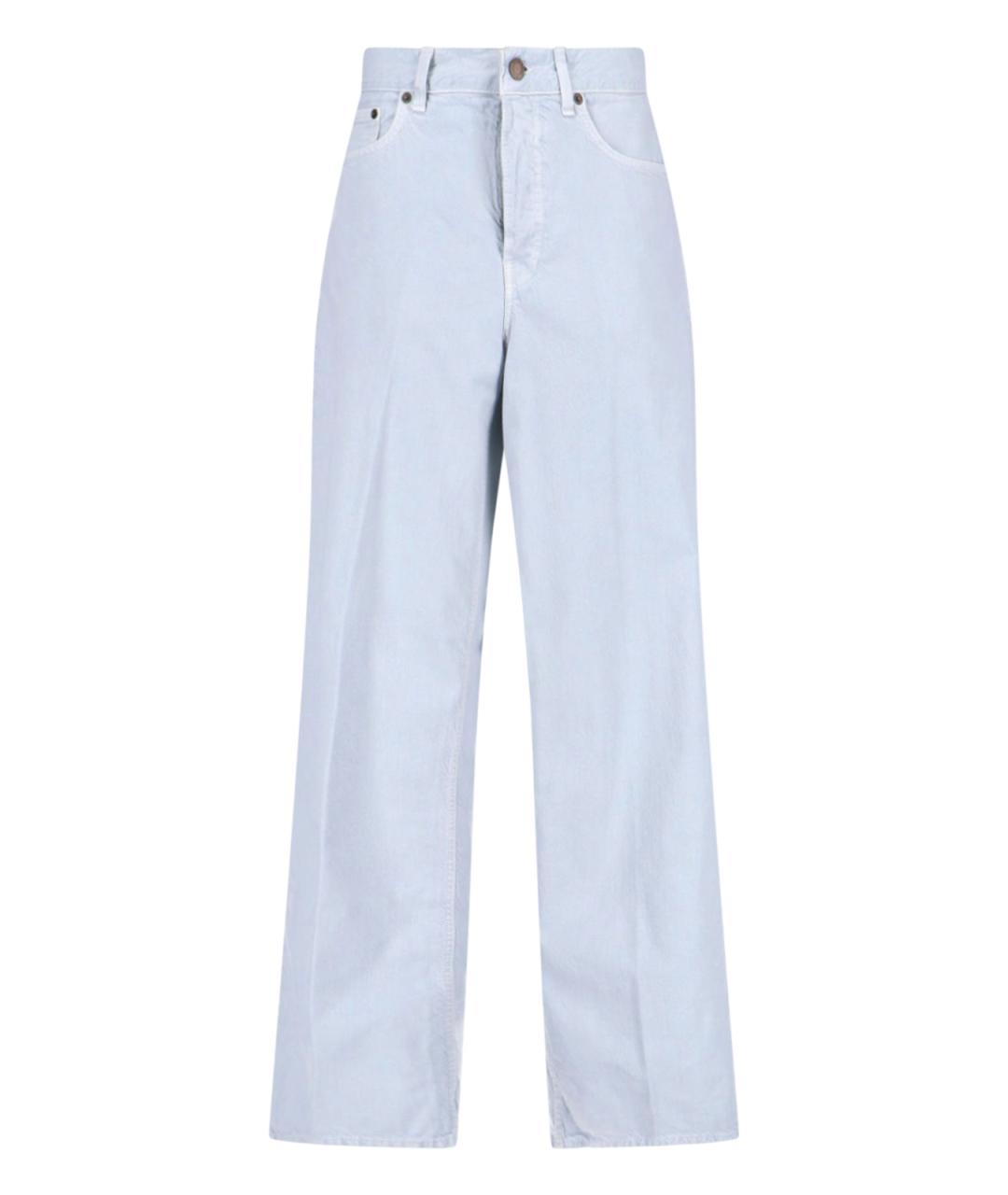 HAIKURE Голубые хлопковые прямые джинсы, фото 1