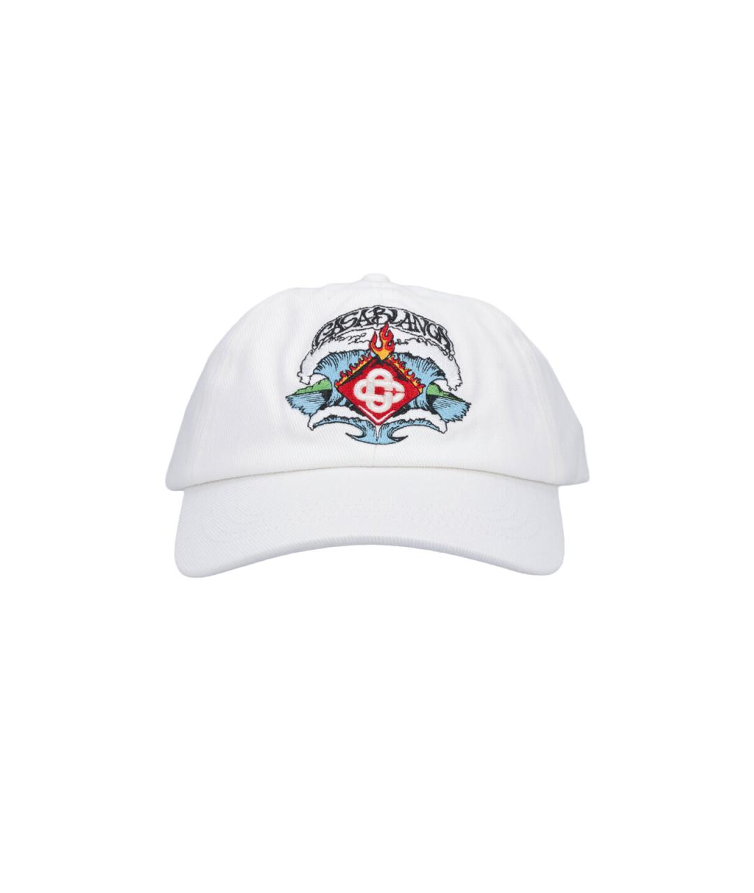 CASABLANCA Белая хлопковая кепка/бейсболка, фото 1