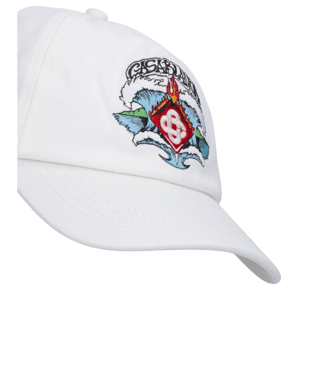 CASABLANCA Белая хлопковая кепка/бейсболка, фото 3