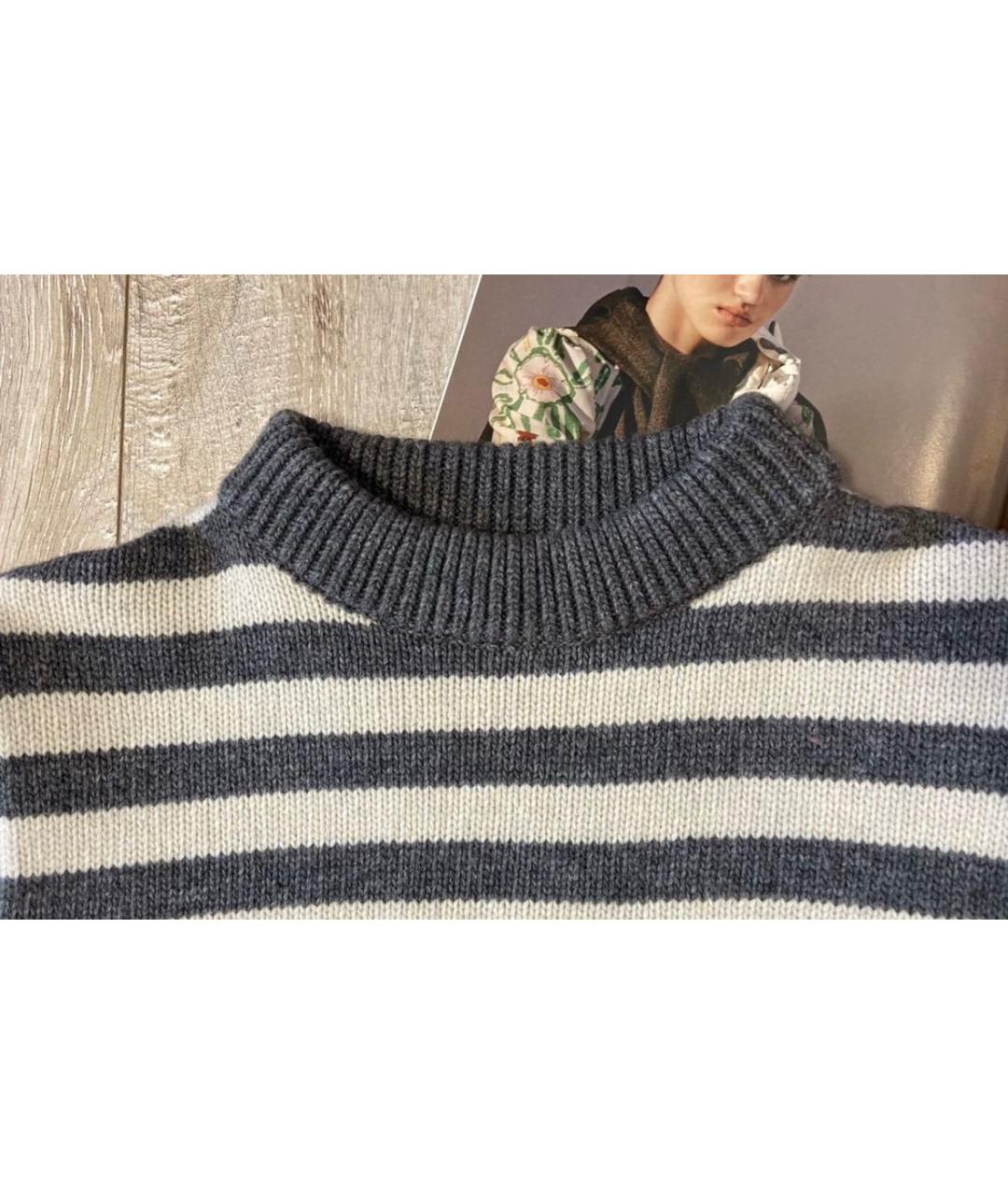 ERMANNO SCERVINO Серое шерстяное повседневное платье, фото 3