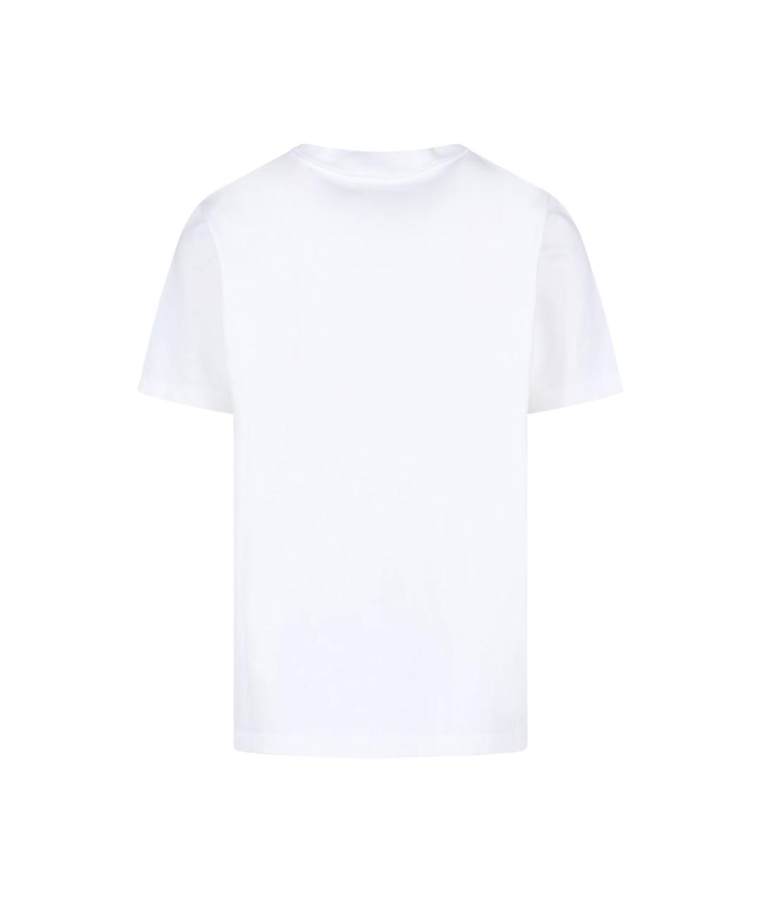 CASABLANCA Белая хлопковая футболка, фото 2