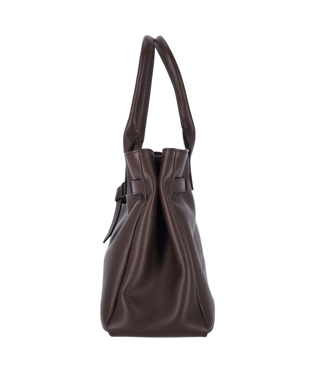 BALLANTYNE Коричневая кожаная сумка тоут, фото 5