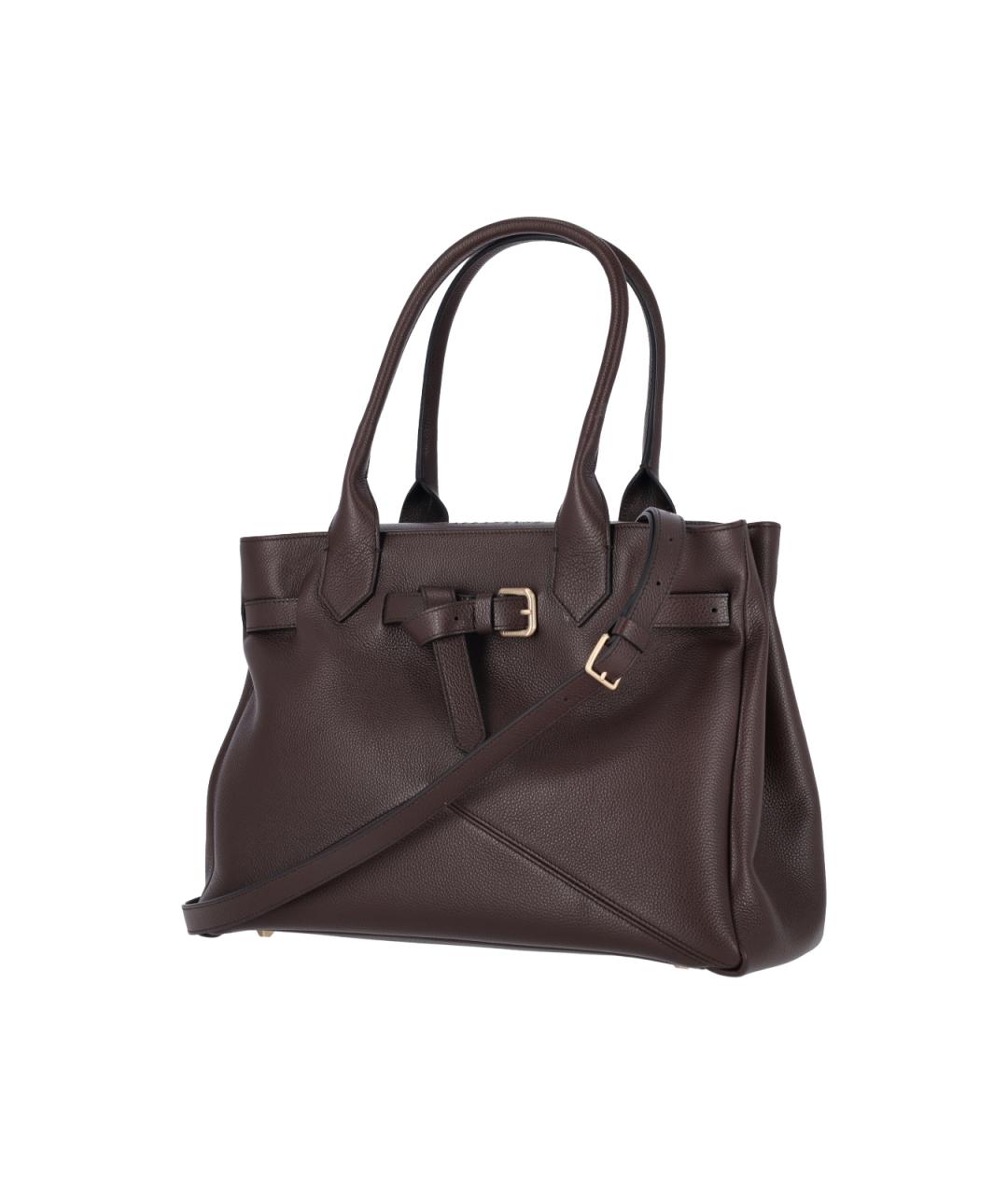 BALLANTYNE Коричневая кожаная сумка тоут, фото 2