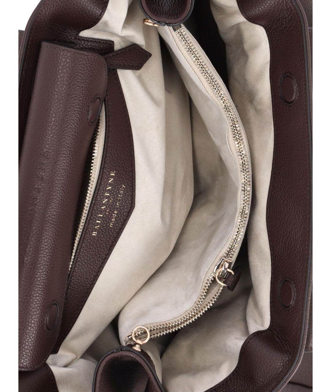 BALLANTYNE Коричневая кожаная сумка тоут, фото 4