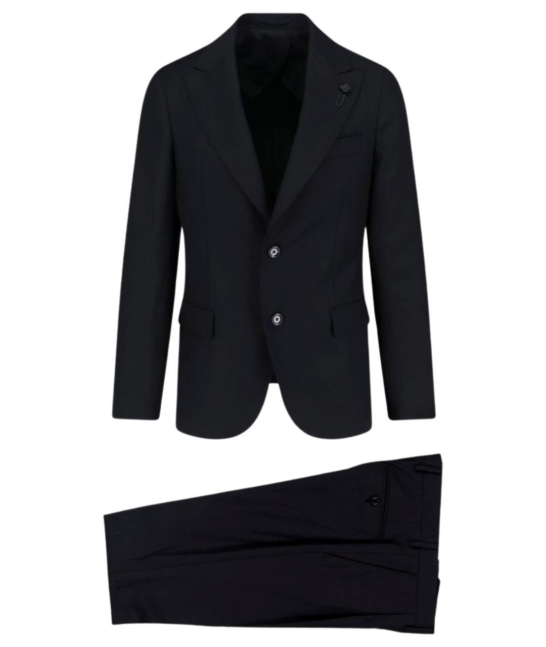 LARDINI Черный классический костюм, фото 1