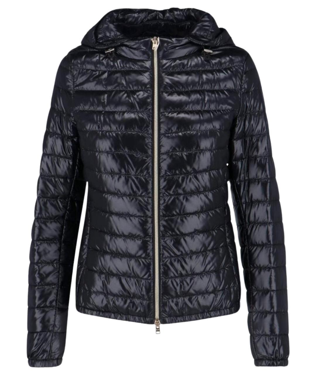 HERNO Черный полиамидовый пуховик, фото 1