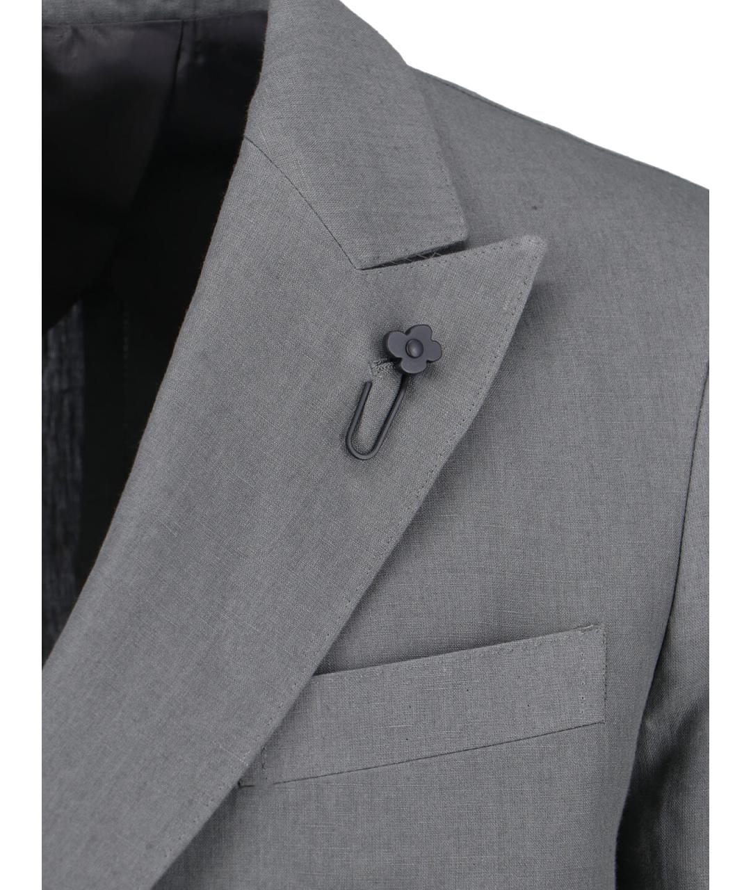 LARDINI Серый классический костюм, фото 3
