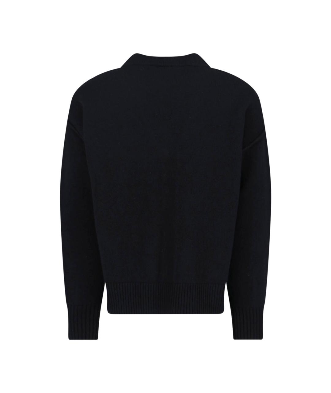 Ami Paris Черный шерстяной кардиган, фото 2