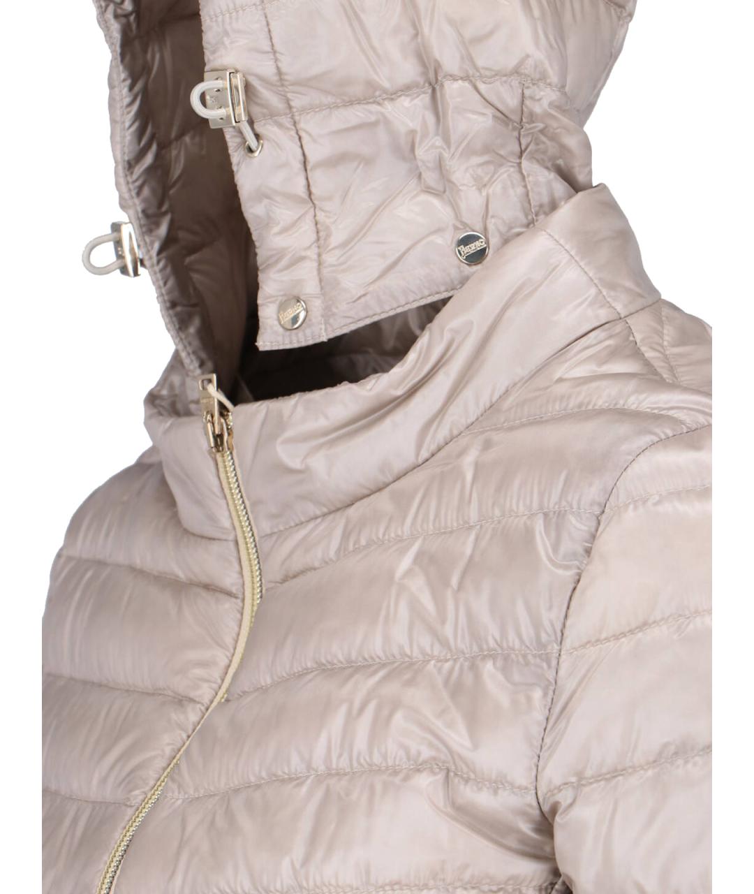 HERNO Белый полиамидовый пуховик, фото 3