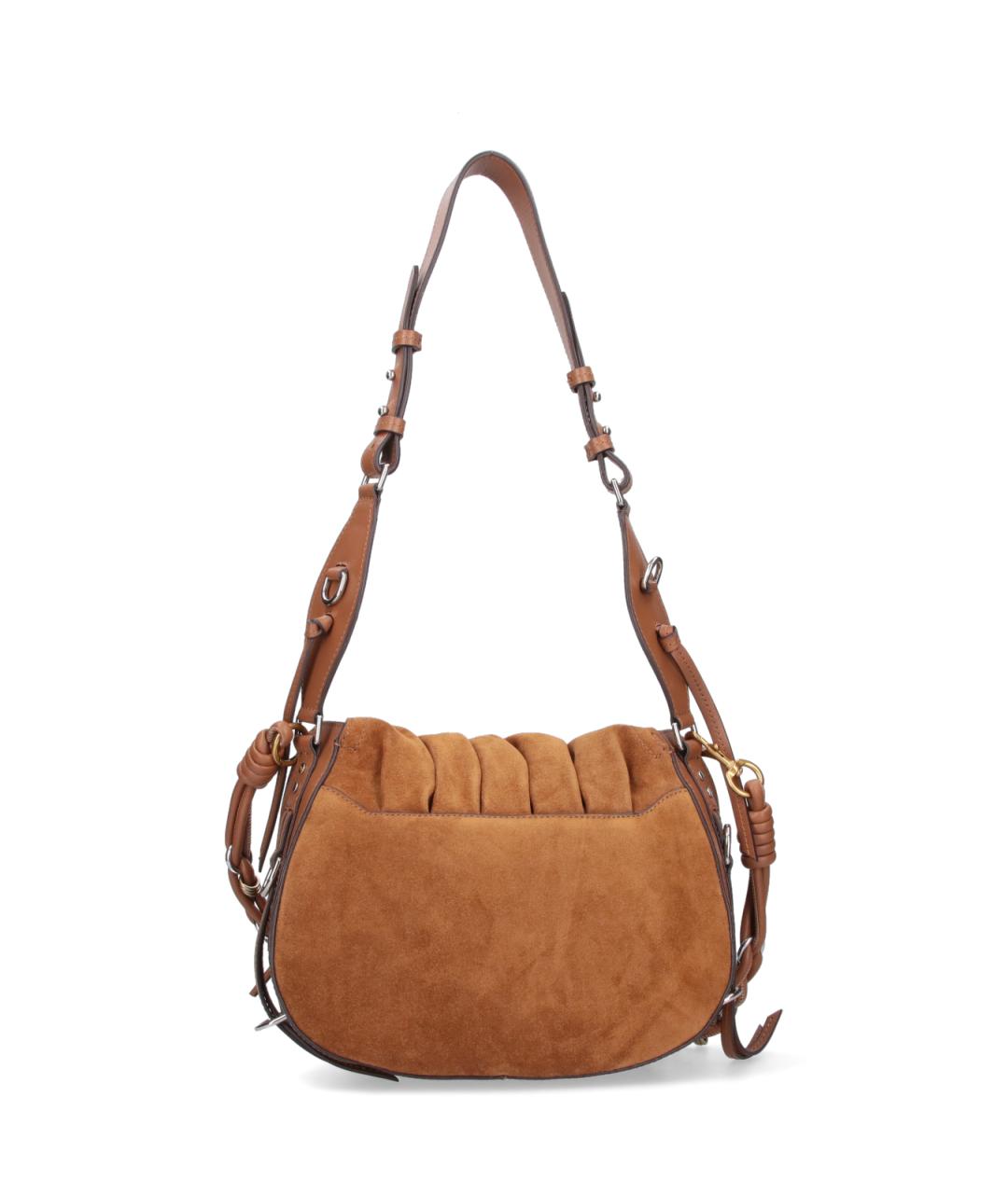 ISABEL MARANT Коричневая замшевая сумка через плечо, фото 3