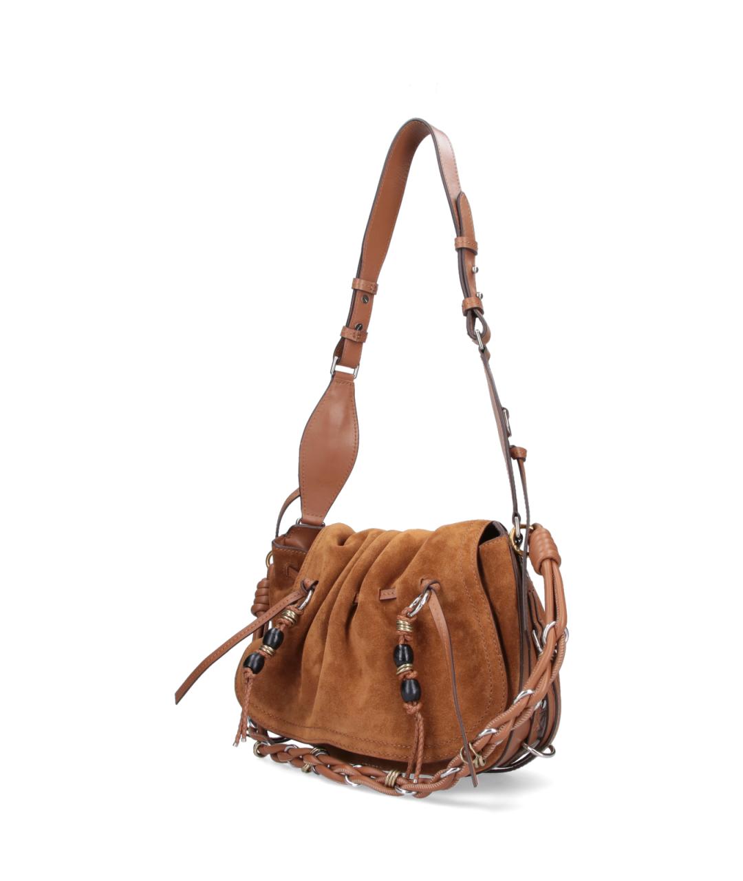 ISABEL MARANT Коричневая замшевая сумка через плечо, фото 2