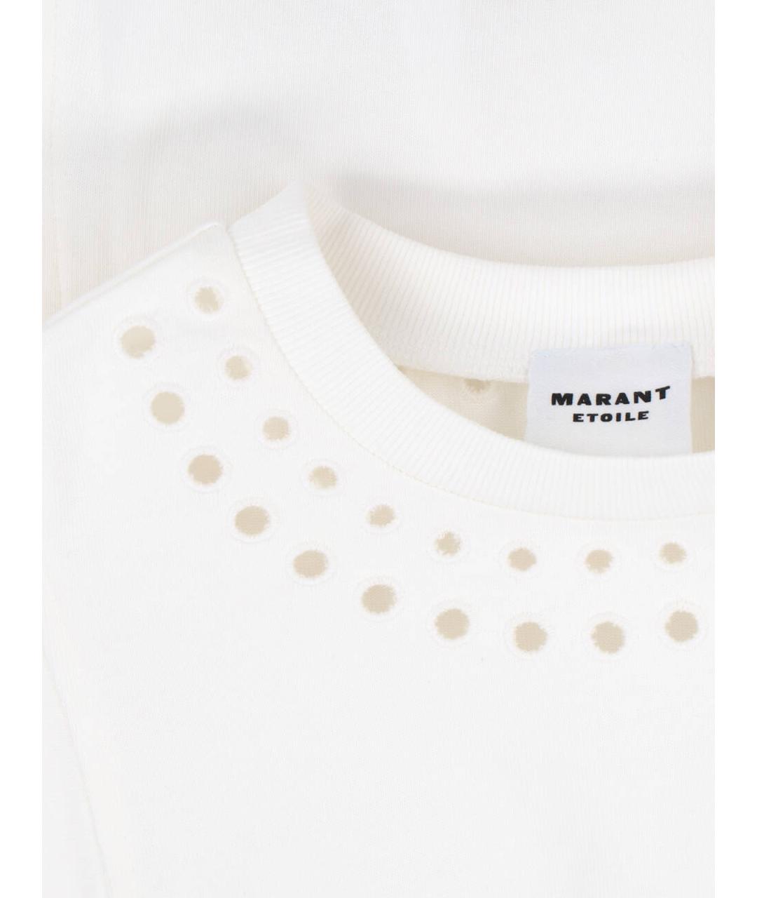 ISABEL MARANT ETOILE Белая полиэстеровая футболка, фото 3