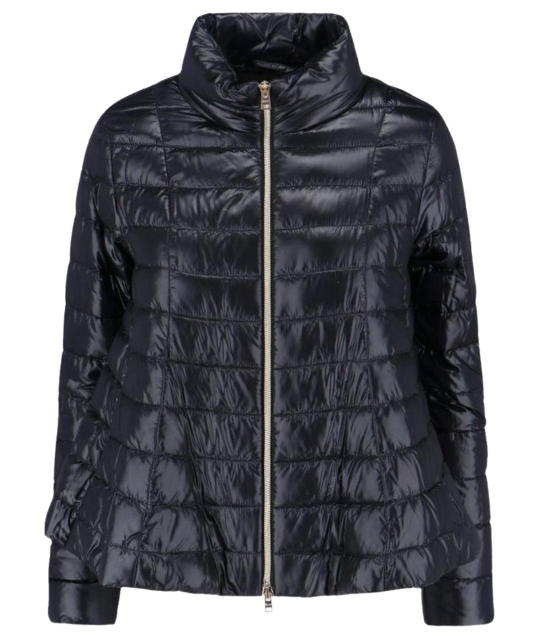 HERNO Черный полиамидовый пуховик, фото 1