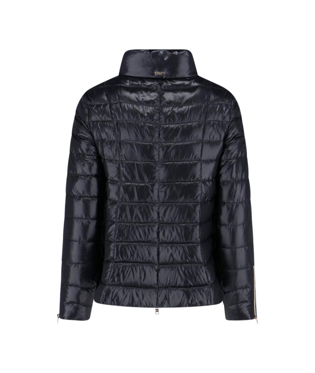 HERNO Черный полиамидовый пуховик, фото 2