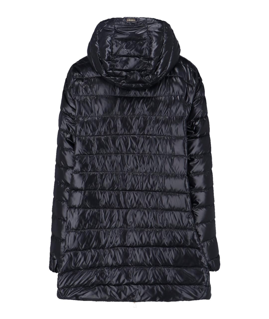 HERNO Черный полиамидовый пуховик, фото 2