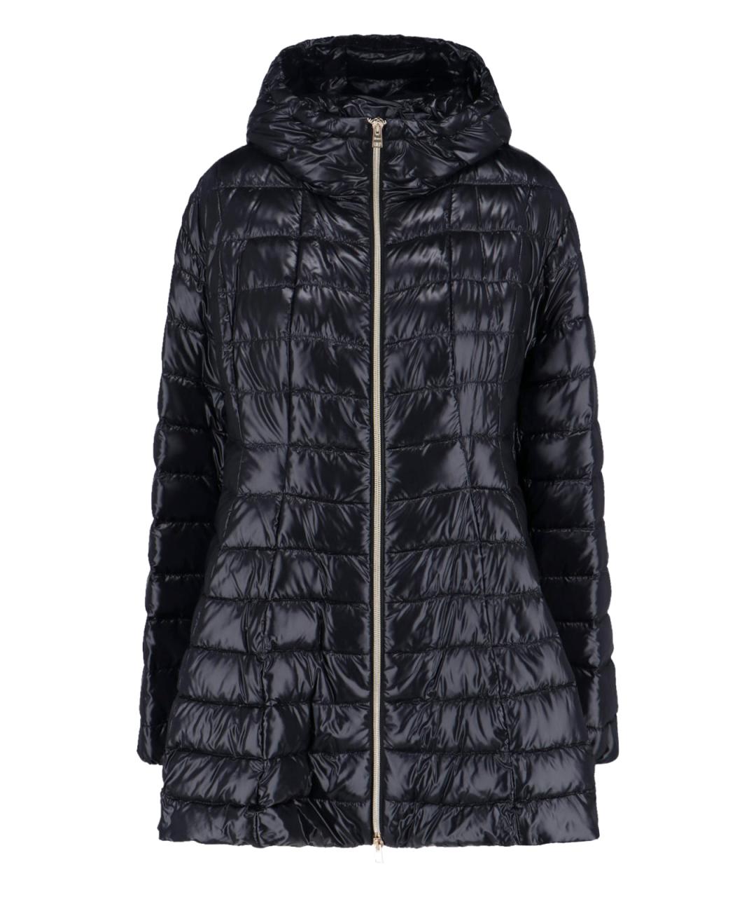 HERNO Черный полиамидовый пуховик, фото 1