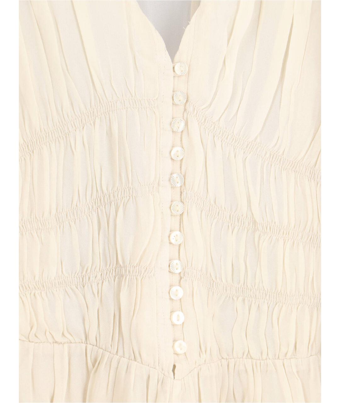 ISABEL MARANT ETOILE Бежевое вискозное платье, фото 5