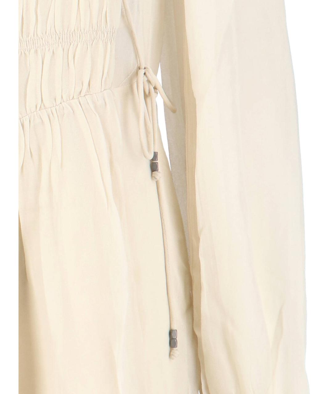 ISABEL MARANT ETOILE Бежевое вискозное платье, фото 4