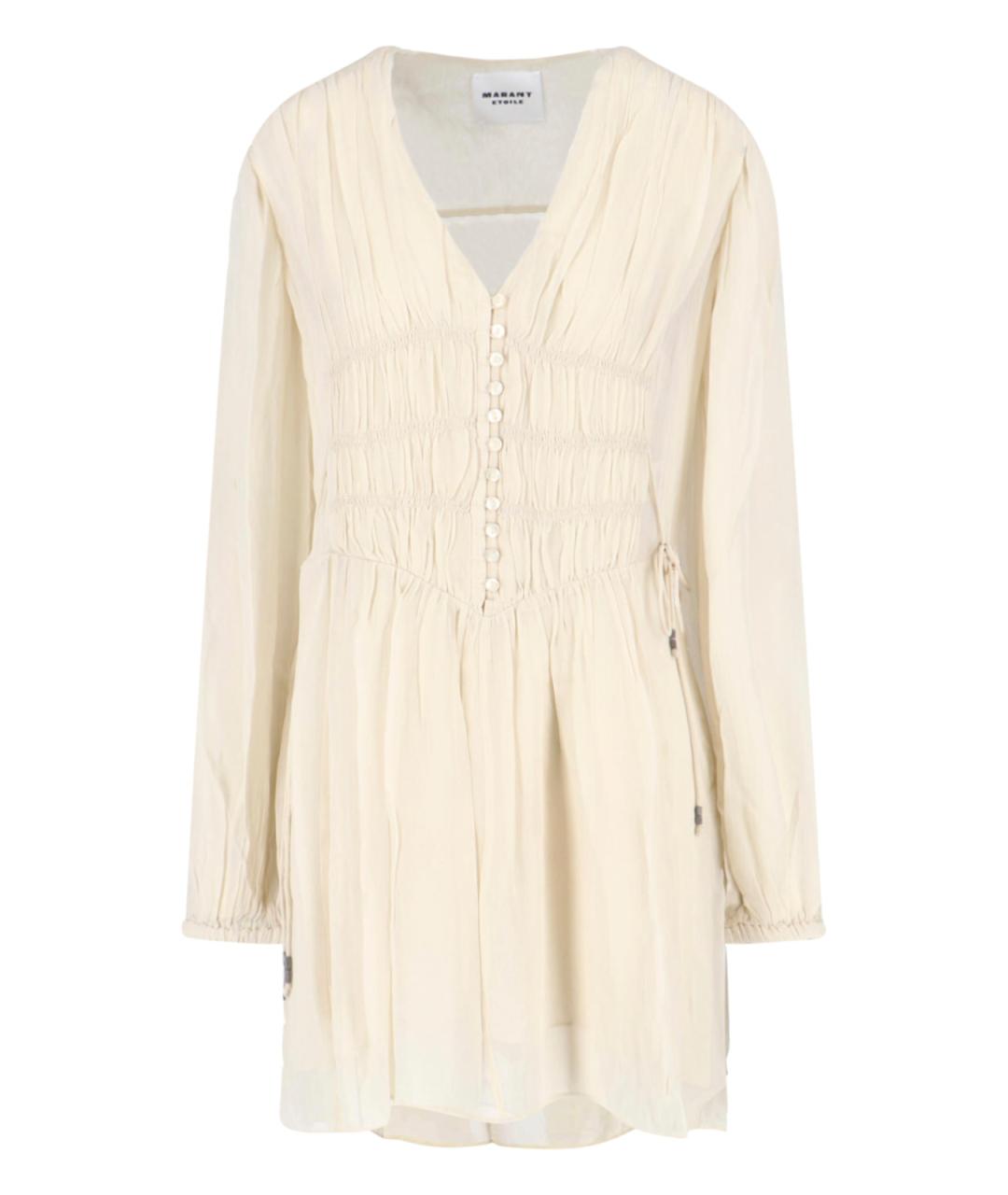 ISABEL MARANT ETOILE Бежевое вискозное платье, фото 1