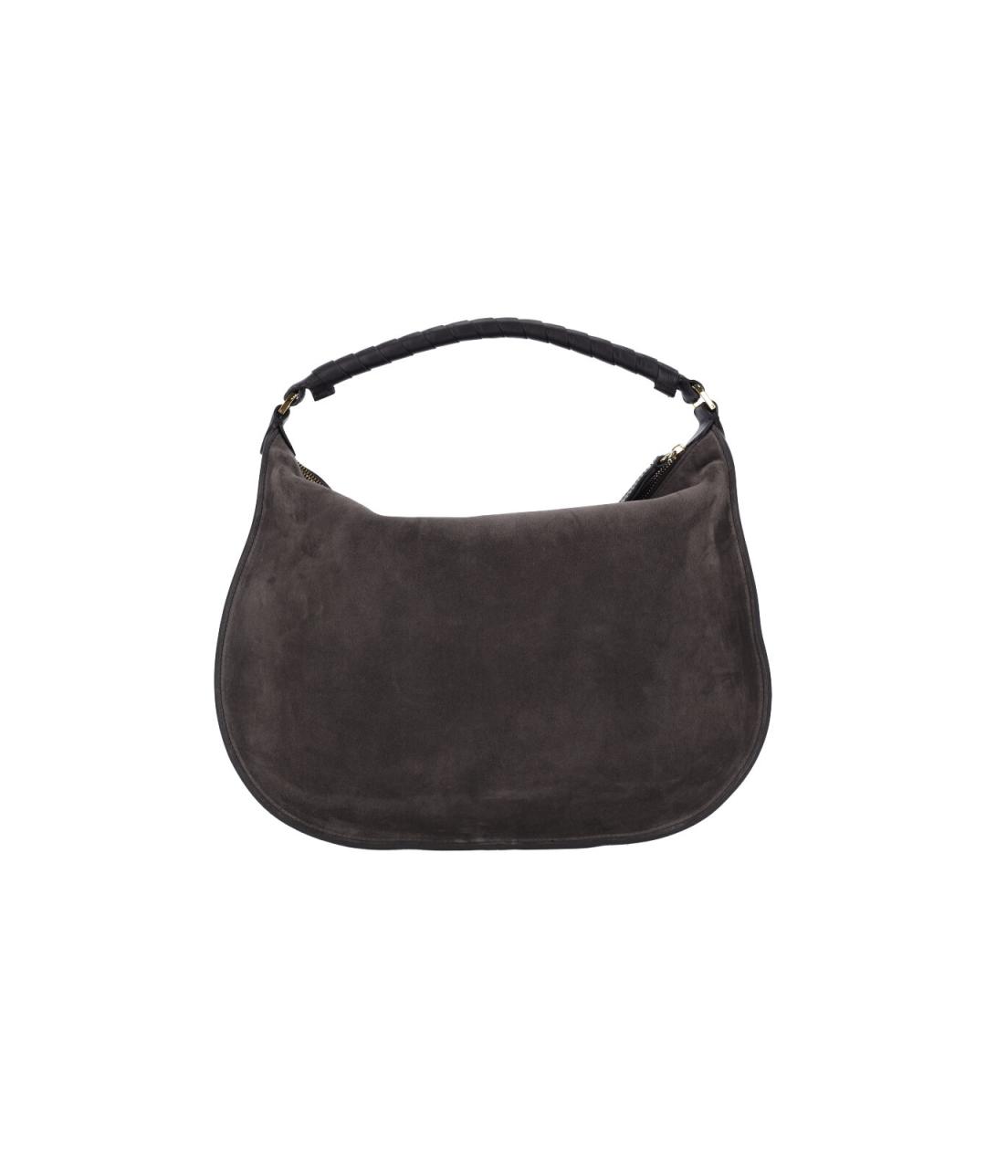 CHLOE Коричневая замшевая сумка через плечо, фото 3