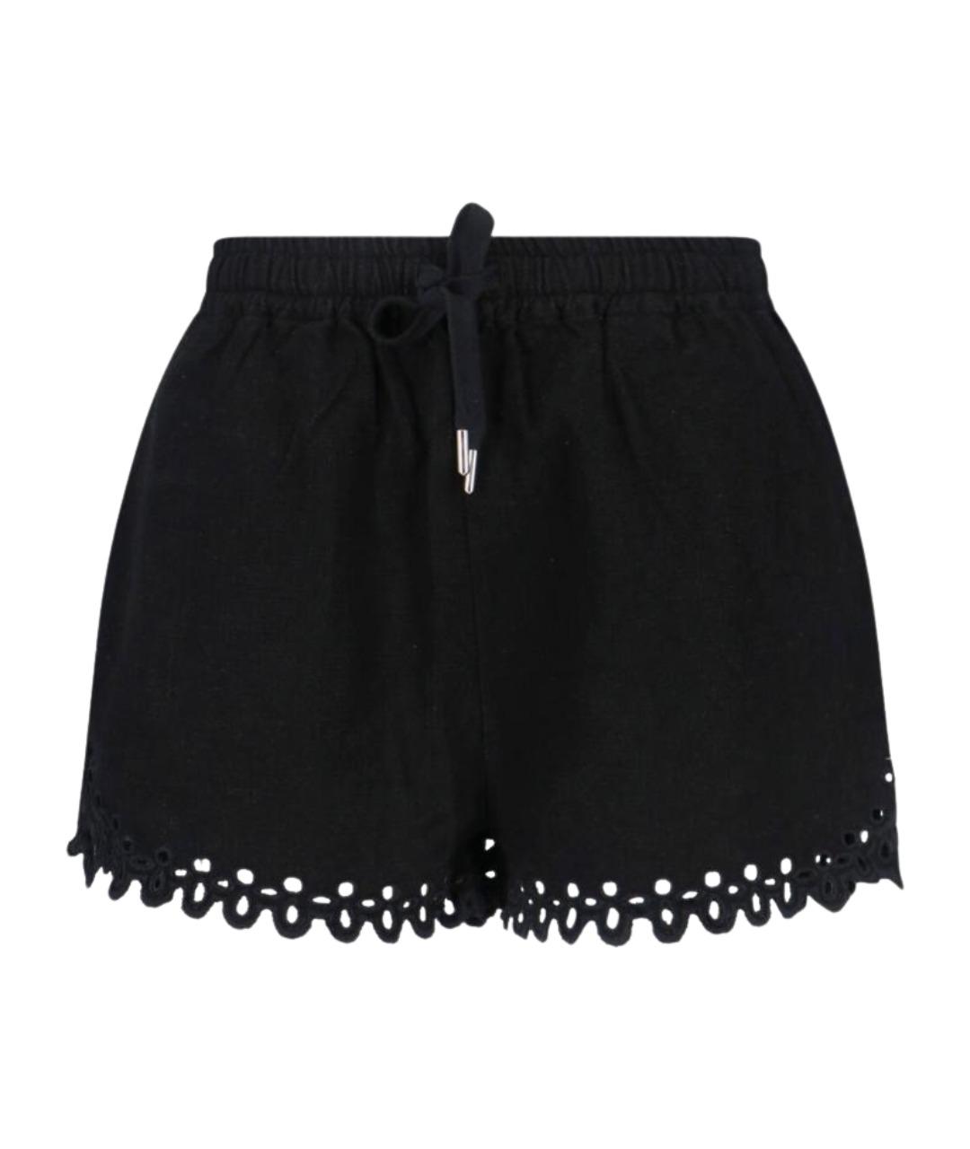 ISABEL MARANT ETOILE Черные полиэстеровые шорты, фото 1