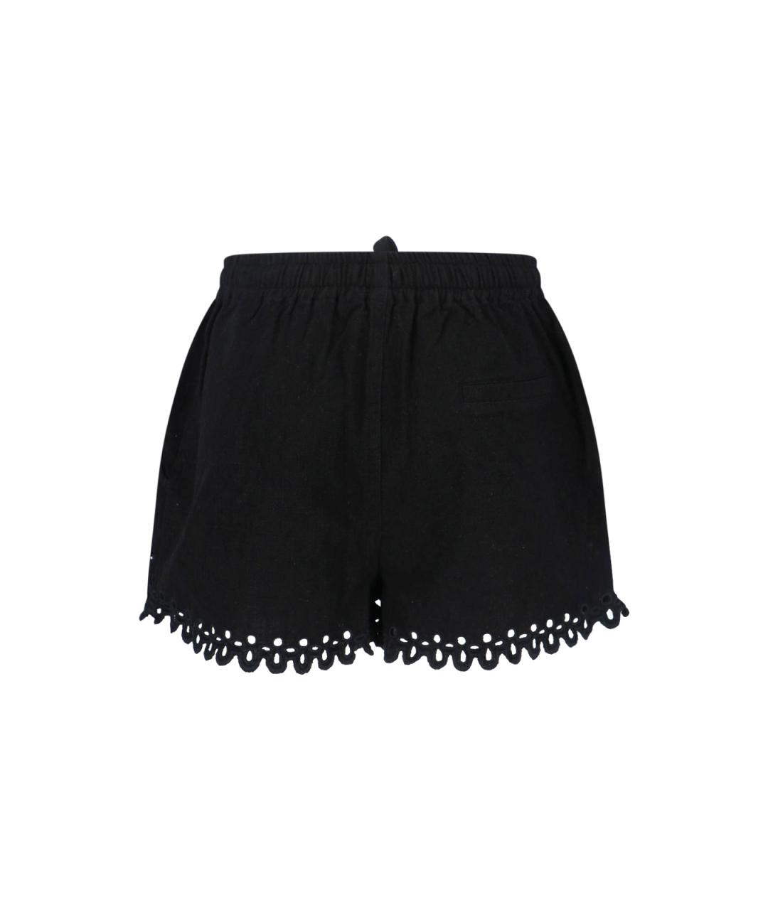 ISABEL MARANT ETOILE Черные полиэстеровые шорты, фото 2