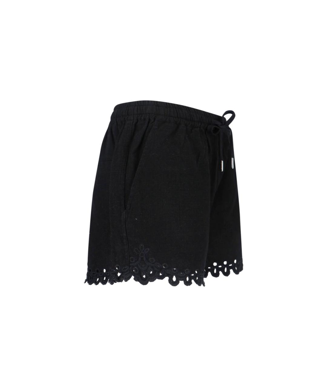 ISABEL MARANT ETOILE Черные полиэстеровые шорты, фото 3