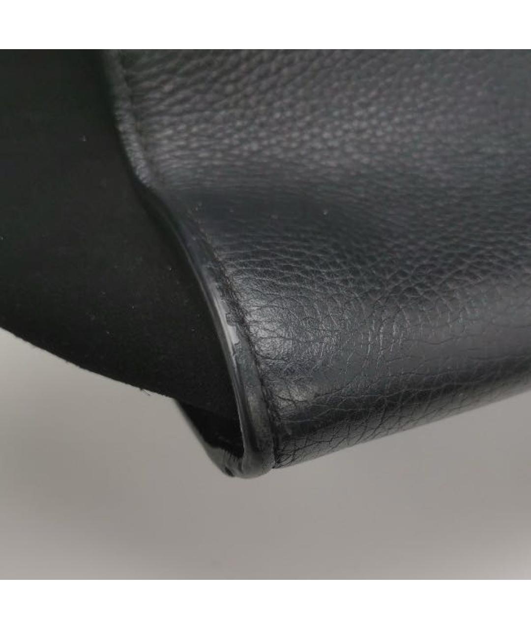 CELINE Черная кожаная сумка тоут, фото 7