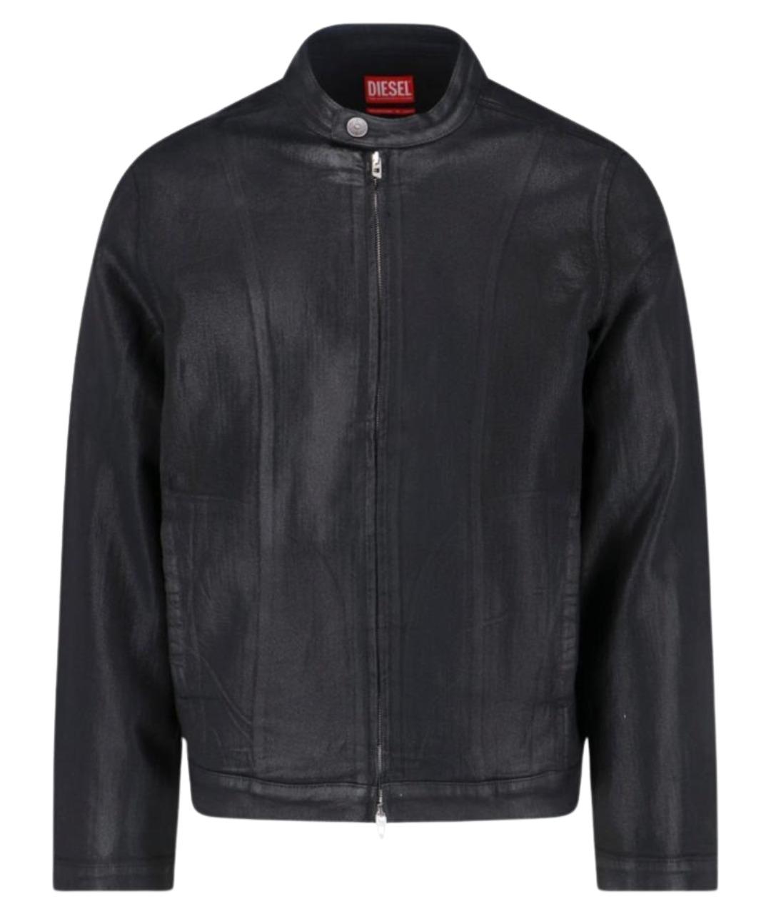 DIESEL Черная хлопковая куртка, фото 1